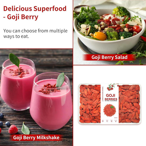 100% Vegan(8.68oz,box) Goji Berries Superfoods Organic Goji Berries.Extra Large Dried Berries Vitamin A, Antioxidants
