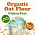 2 Food to Live Gluten-Free Organic Oat Flour, Pounds - Stone Ground from Whole Grain Oat Berries, Great for Baking