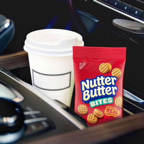 12 3 oz Nutter Butter Bites Peanut Butter Sandwich Cookies, - Bags