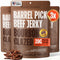 DOUBLE NEAT Barrel Pick Bourbon Glazed Beef Jerky Gluten Free Gourmet Stocking Stuffers Men