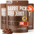 DOUBLE NEAT Barrel Pick Bourbon Glazed Beef Jerky Gluten Free Gourmet Stocking Stuffers Men