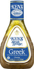 16 Oz (Pack 6) Kens Steakhouse Dressing, Greek Dressing with Feta Cheese & Black Olives, Gluten Free Dressing