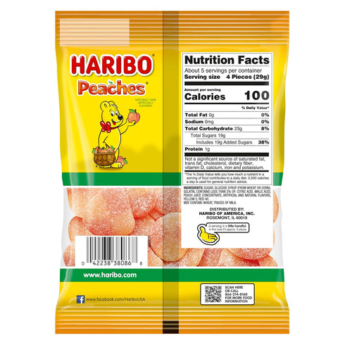 5 oz Haribo, Peaches