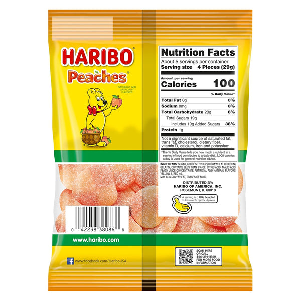 5 oz Haribo, Peaches