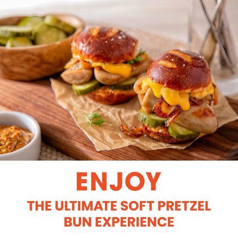 King's Hawaiian 4 Count (Pack 3) Original Hawaiian Sweet Pretzel Hamburger Buns, Bread Buns
