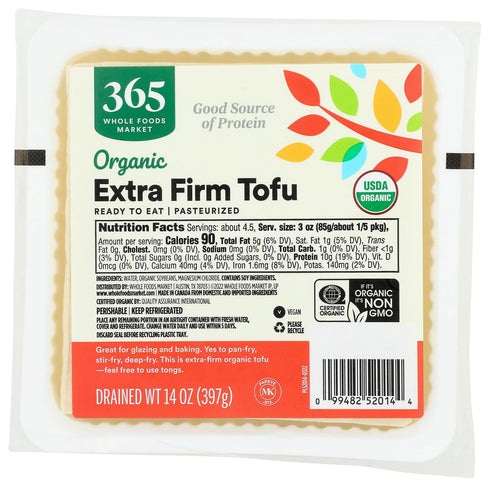 365 by Whole Foods Market , Organic Extra Firm Tofu, 14 Ounce