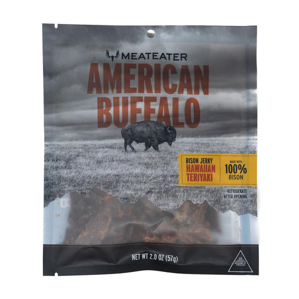 MeatEater American Buffalo Bison Jerky | Hawaiian Teriyaki | Premium Ingredient Beef