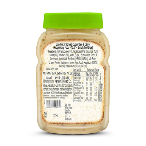 Funfoods 300G Cucumber And Carrot Sandwich Spread Eggless