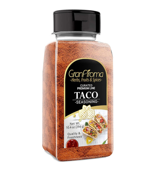 GranAroma Taco Seasoning, 10.4 oz, Authentic Spice Mix, Mild Heat