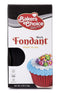 Baker's Choice Black Fondant Icing, 4 oz. Ready to Use Cake Decorating Frosting for Cakes, Cupcakes, and Cookies