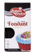 Baker's Choice Black Fondant Icing, 4 oz. Ready to Use Cake Decorating Frosting for Cakes, Cupcakes, and Cookies