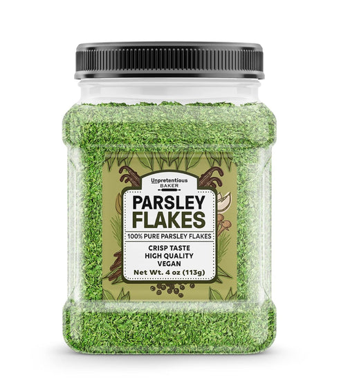 Unpretentious Parsley Flakes - (4 oz), Culinary Staple, Non-GMO, Bulk Size