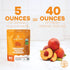 5 Jungle Powders Organic Peach Powder Ounce Bag Powdered Freeze Dried Peaches No Sugar Added Fruit Powder Peach