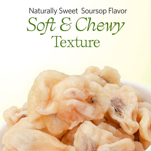 Pack 5 3.5 oz Vinamit Soft Dried Soursop Fruit | The Product Contains Seeds | of | Natural Vietnamese Graviola