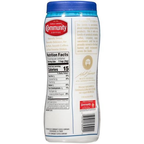 Community 16 Coffee Extra Fine Granulated Sugar, Ounce Can