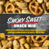 10 oz Snak Club x Hot Ones Snack Mix, Smoky Sweet, Spicy Snacks with Peanuts, Pretzels, Sesame Sticks, Toasted Corn