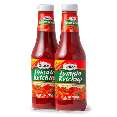 Grace Tomato Ketchup 13.5 oz - 2 Pack - Authentic Jamaican Ketchup