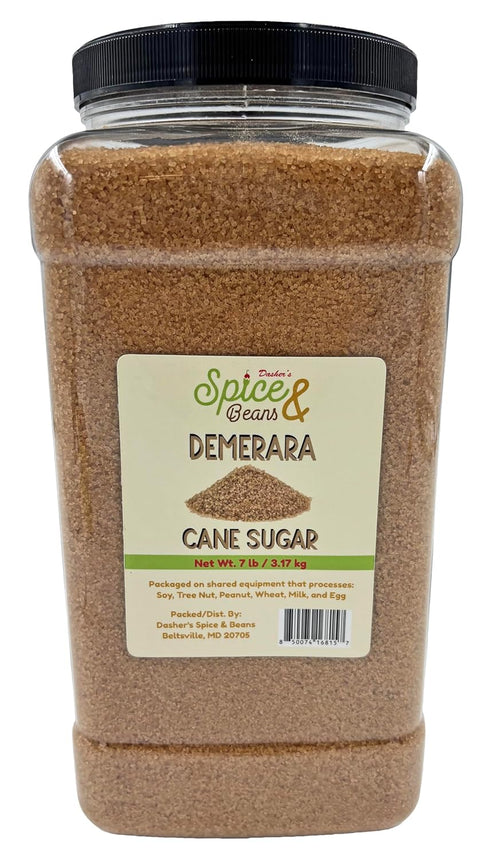 Demerara Cane Sugar | Raw Cane Sugar Crystals for Coffee, Baking, Cocktails