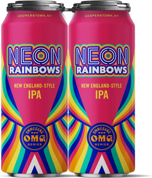 OMMEGANG Neon Rainbows IPA 4pk Cans, 16 FZ