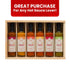 Set (6 Pack) Pack Set (Set 6) Hot Sauce Gift - Hot Sauce Variety in Premium Wooden Box - Great Gift for Birthday