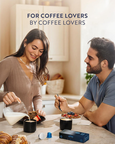 80 Pack, 8 ROSSO CAFF Espresso Coffee Pods for Nespresso Original Machines - Capsules Variety Signature Flavors, Medium