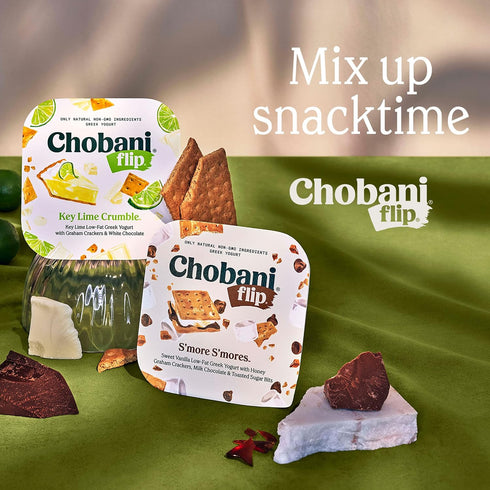 4.5oz Reduced Shelf Life, Chobani, Flip, Low-Fat Greek Yogurt Cookies & Cream