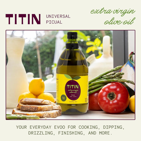 2Ltr 1 2025 TITIN Extra Virgin Olive Oil for Everyday Cooking, x Unit , High Polyphenol, First Harvest Cold-Pressed