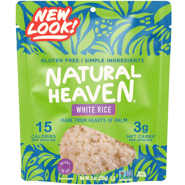 Natural Heaven White Rice, Hearts of Palm Naturally Rich in Potassium, Low-Calorie