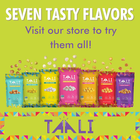 Taali Himalayan Pink Salt Water Lily Pops (10-Pack), Roasted Fox Nuts Makhana Snack, Vegan & Gluten Free