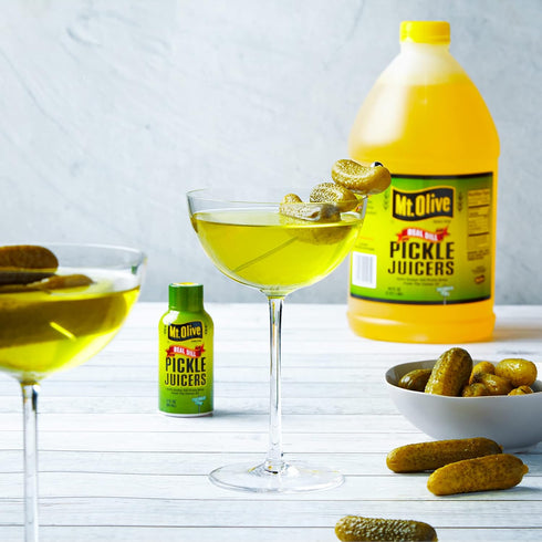 100% 12 2 oz Mt. Olive Pickle Juice Kosher Dill Pickle Brine - pk - fl bottles