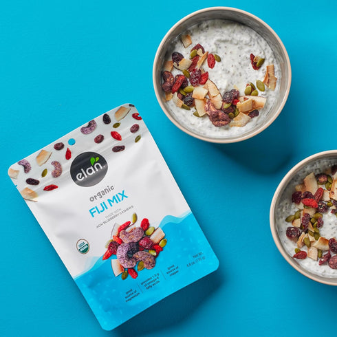8 pack 4.8 oz Elan Organic Fiji Mix, Non-GMO, Gluten-Free, Vegan, Kosher, Dried Fruits (Dried Goji Berries, Dried