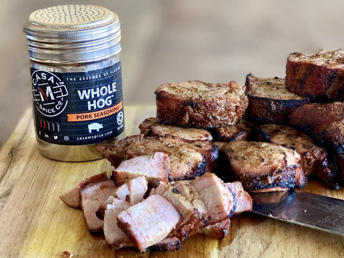 1 Casa M Spice Co Whole Hog Pork Seasoning Very Low Sodium Low Salt No MSG Gluten Free BBQ Spices Cup of Gourmet Dry