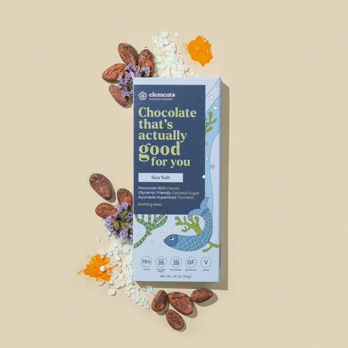 Pack 9 Elements Truffles Dark Chocolate Bar Combo of | Ayurvedic, Vegan & Gluten Free | No Refined Sugar & Artificial