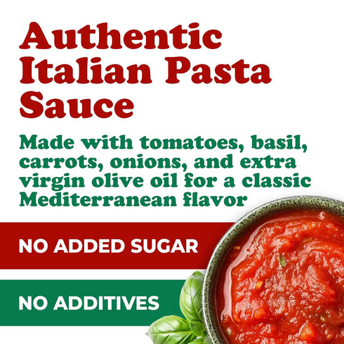 24oz (680g) (Pack 2) Food To Live Organic Basil Tomato Sauce, Authentic Italian Pasta Sauce, No Added Sugar, Non-GMO