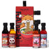 Thoughtfully Gourmet Ramen Spicy Oils and Sauces Set of 4, Includes Soy Sauce, Chili Oil, Sesame Oil, Sriracha
