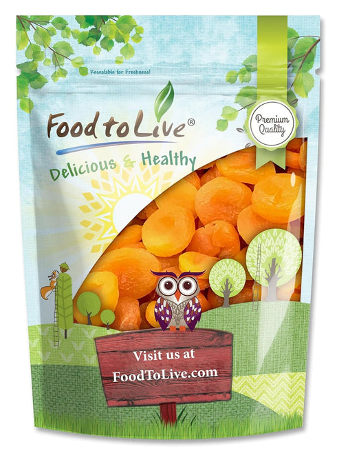 Food to Live - Dried Apricots, 2 Pounds Kosher, Vegan, Bulk, Product