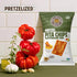7 oz (Pack 12) PRETZELIZED Snacks Pretzel Pita Chips, Mediterranean Herb Flavor, Bags