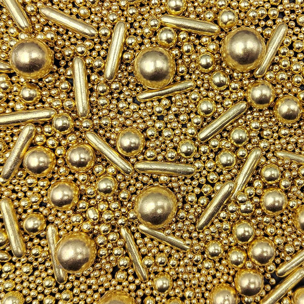 Gold Sprinkles Pearl Sugar Candy Mix Size Baking Cake Decorations Cupcake Toppers