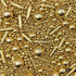 Gold Sprinkles Pearl Sugar Candy Mix Size Baking Cake Decorations Cupcake Toppers