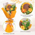 Predimeza Stunning Crochet Flower Bouquet with LED Lights - Handcrafted Knitted Flowers & Crochet Sunflower Arrangement