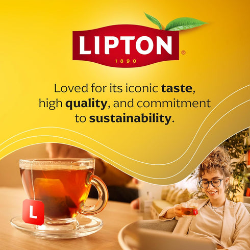 20 Lipton Golden Chamomile with Honey and Vanilla Tea Bags, caffeine free Tea, Herbal Tea, Individually Wrapped, Tea