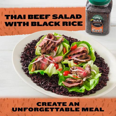 22-Ounce (Pack 1) RiceSelect Premium Black Rice, Whole-Grain, Gluten-Free, Non-GMO, and Vegan Rice, BPA-Free Jar