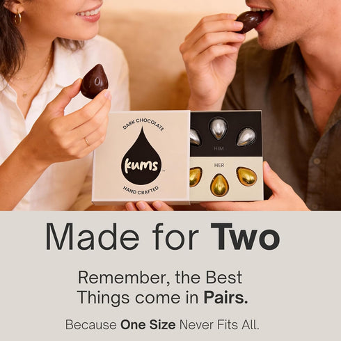 (1 Kums Dark Chocolate Tabs Box) for Men & Women