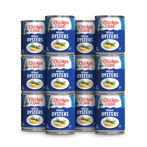 Chicken of the Sea Whole Oysters, Great for Recipes, 8-Ounce Cans (Pack