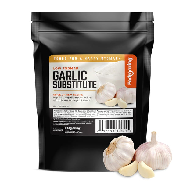 Fodmazing Garlic Replacer Substitute, Low FodMap Garlic Replacement, IBS Friendly, Non-GMO, Fat-Free,