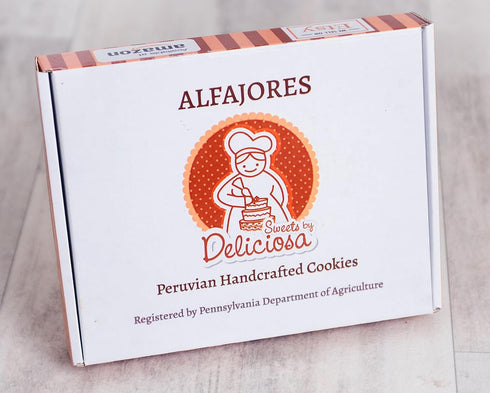 Sweets by Deliciosa 12 Alfajores The Icing House - - Box of cookies - Filled with Dulce de leche