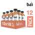 18 12 count Bai Iced Tea, Narino Peach, Antioxidant Infused Supertea, Crafted with Real Tea (Black Tea, White Tea)