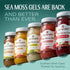 Pack 1 TrueSeaMoss Sea Moss Gel Made in USA Wildcrafted Seamoss, Fruits & Jarred Vegetables Soursop, of (Labels may