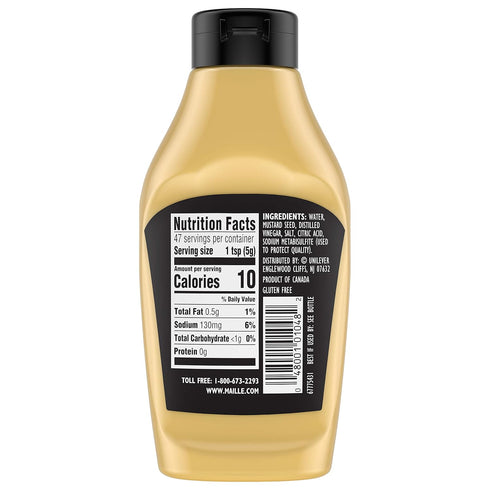 8.9 Oz, Pack 6, 8.9 Oz Maille Mustard Dijon Originale Squeeze