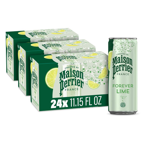 Maison Perrier Forever Lime Flavored Sparkling Water, 11.15 Fl Oz Cans, 8